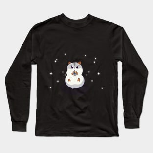 Hamster Drinking Bobba Long Sleeve T-Shirt